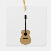 Ornement En Céramique Une jolie guitare (Devant)