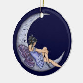 Ornement En Céramique Une lune féerique (Gauche)