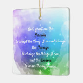 Ornement En Céramique Une prière de sérénité intemporelle (Gauche)