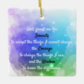 Ornement En Céramique Une prière de sérénité intemporelle (Devant)