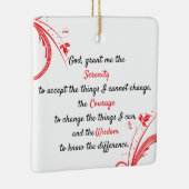 Ornement En Céramique Une prière de sérénité intemporelle (Droite)