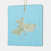 Ornement En Céramique Union Island West Indies Noël (Gauche)