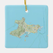 Ornement En Céramique Union Island West Indies Noël (Devant)