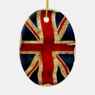 Ornement en céramique Union Jack