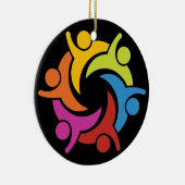 Ornement En Céramique Unité - Travail d'équipe - SRF (Droite)