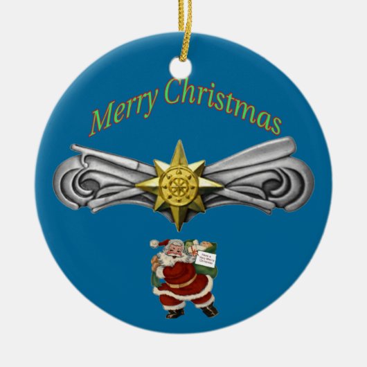 Ornement En Céramique USCG Advanced Boat Force Operations (Devant)