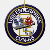Ornement En Céramique USS Enterprise de correction seulement - (Dos)