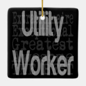 Ornement En Céramique Utilitaire Travailleur Extraordinaire (Dos)