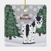 Ornement En Céramique Vacances apéritives personnalisées Appaloosa Horse (Dos)