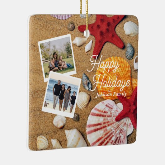 Ornement En Céramique Vacances estivales côtières maritimes tropicales (Droite)