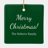 Ornement En Céramique Vacances faites sur commande de monogramme de (Dos)