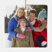 Ornement En Céramique Vacances faites sur commande de Noël de photo de (Dos)