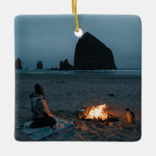 Ornement En Céramique Vacances, Vacances Keepsaké Cadeau Noël