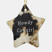 Ornement En Céramique Vache blanche noire (Gauche)