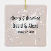 Ornement En Céramique Vache des Highlands Bohème avec couronne florale d (Dos)