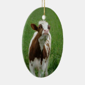 Ornement En Céramique Vache laitière sur la ferme (Droite)