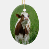 Ornement En Céramique Vache laitière sur la ferme (Dos)