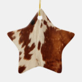 Ornement En Céramique Vachette noire Brown blanche occidentale (Devant)