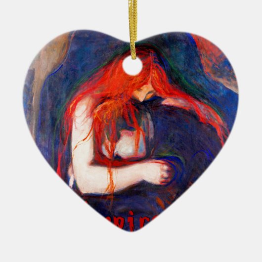 Ornement En Céramique Vampire Edvard Munch (Devant)