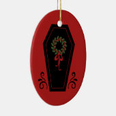 Ornement En Céramique Vampire Holiday Coffin (Droite)