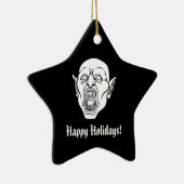 Ornement En Céramique Vampire Horreur Éffrayante Dracula (Droite)