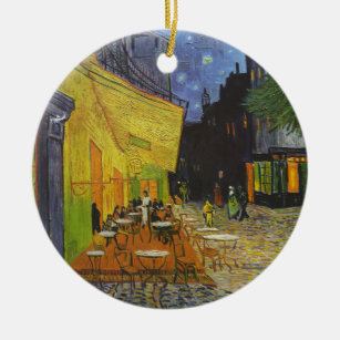 Ornement En Céramique Van Gogh Cafe Terrasse Post-impressionniste
