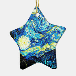 Ornement En Céramique Van Gogh - Nuit étoilée