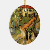 Ornement En Céramique Van Gogh Village Street et Steps Auvers, Figures (Droite)