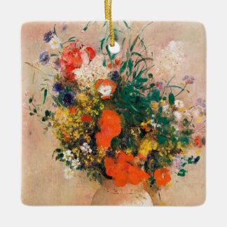 Ornement En Céramique Vase des fleurs de Redon Post-impressionniste