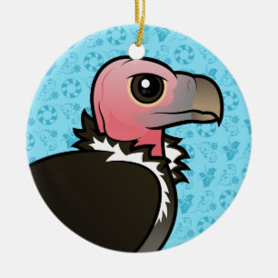 Ornement En Céramique vautour Plumetis-fait face