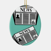 Ornement En Céramique Vecteur de journal (Droite)