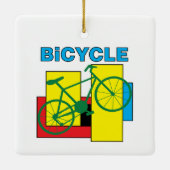 Ornement En Céramique Vélo bloc couleur (Dos)