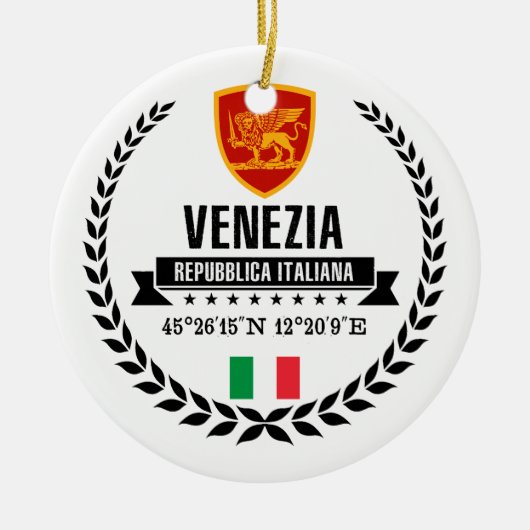 Ornement En Céramique Vénétie (Devant)