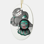 Ornement En Céramique Ventre aztèque de graisse de Lil (Gauche)