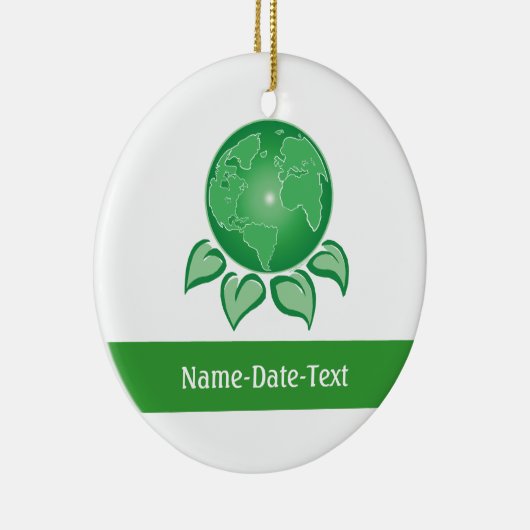 Ornement En Céramique Vert, De l'environnement (Droite)