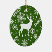 ornement en céramique verte cerf (Droite)