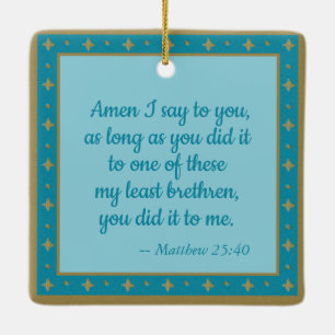 Ornement En Céramique Victime de St. Aloysius & Plague (M 006)