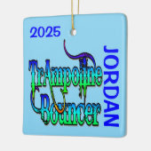 Ornement En Céramique Videur Trampoline PERSONNALISÉ (Gauche)