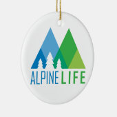 Ornement En Céramique Vie alpine (Droite)