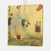 Ornement En Céramique Vieille école de plongée SUPÉRIEURE (Gauche)