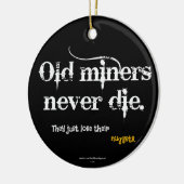 Ornement En Céramique Vieilles pépites de mineurs (Gauche)