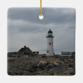 Ornement En Céramique Vieux phare de Scituate (Dos)