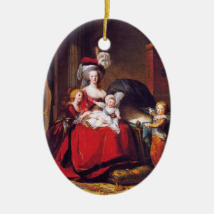 Ornement En Céramique Vigée-Lebrun - Marie Antoinette et ses enfants