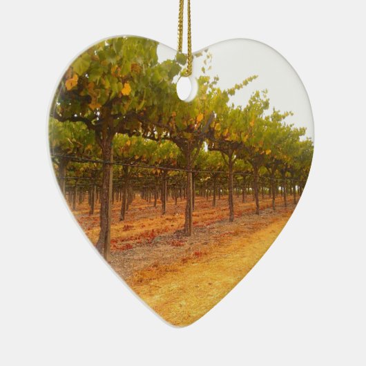 Ornement En Céramique Vignes alignées (Droite)