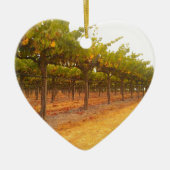 Ornement En Céramique Vignes alignées (Devant)