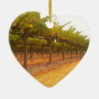 Ornement En Céramique Vignes alignées