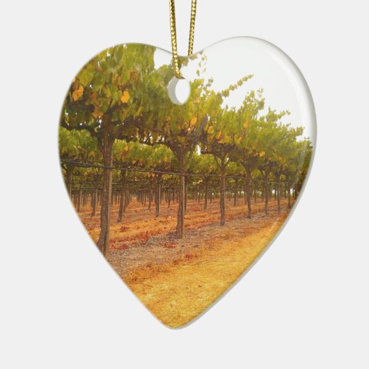 Ornement En Céramique Vignes alignées (Gauche)