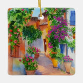 Ornement En Céramique Village italien (Devant)