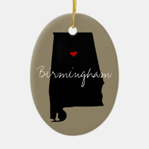 Ornement En Céramique Ville de l'Alabama