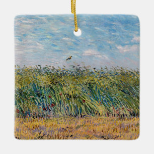 Ornement En Céramique Vincent van Gogh - Champ de blé avec une alouette